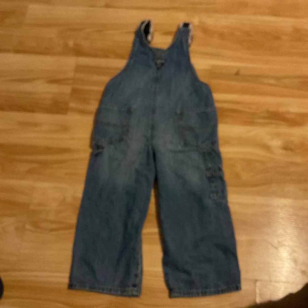 OshKosh B'gosh Denim Overalls Size 3T Blue Jean Bib‎ Pants Kids Toddler